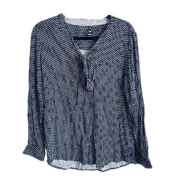 Saint James neck tie blouse - Picture 1 of 15